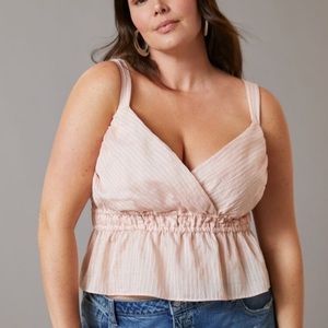 𝅺Anthropologie Maeve Shirred Tank